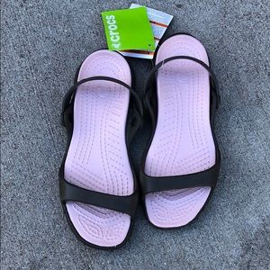 NWT Crocs Slides Size 8 - color is grey-brown